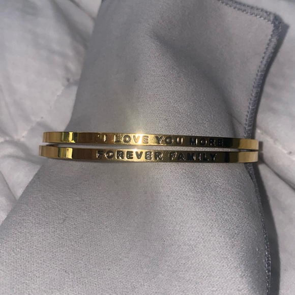 MantraBand Women’s Gold Bracelets - Set of 2 - Picture 4 of 8